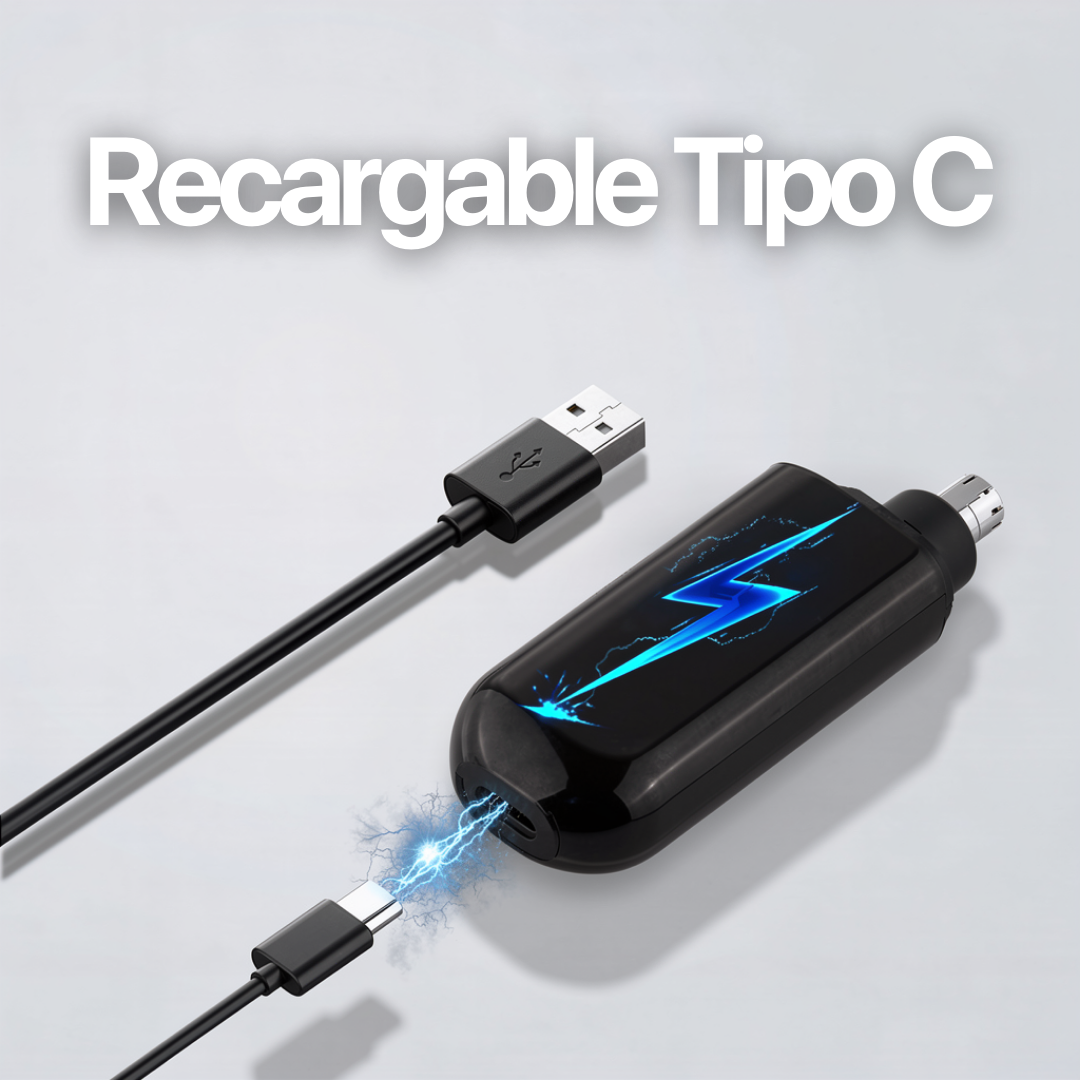 Recortador de Vello Nasal, Recargable, Transportable, Compacto