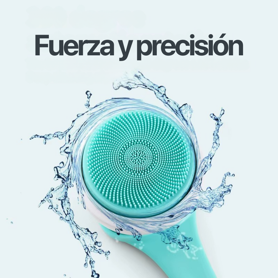 Cepillo de baño, exfoliante, eléctrico, cabezal giratorio, 5 tipos de cepillo, 3 velocidades, tipo C, largo, plástico resistente, resistente al agua