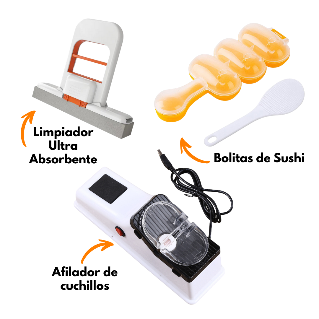 Pack Cocina Completa con Afilador Eléctrico