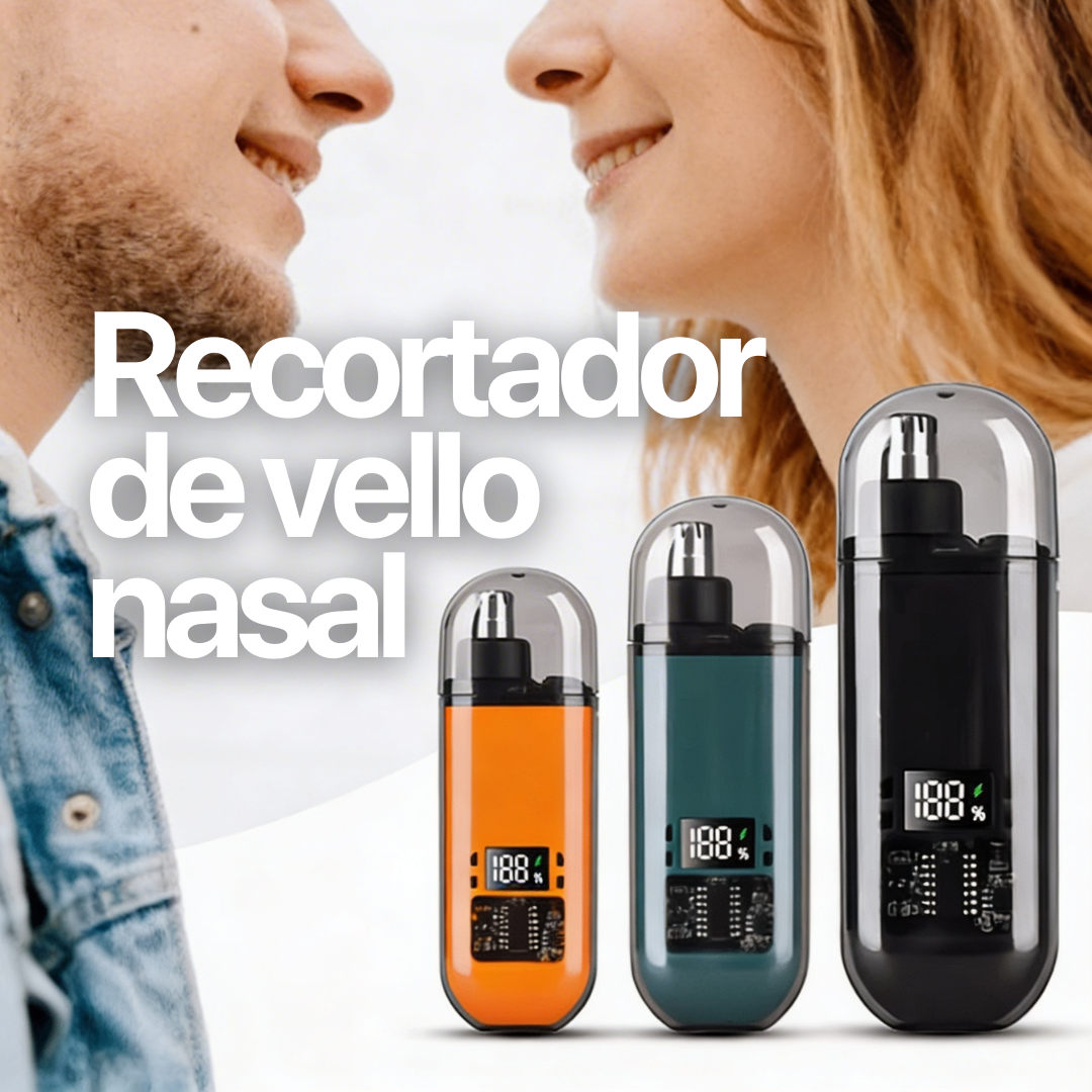 Recortador de Vello Nasal, Recargable, Transportable, Compacto