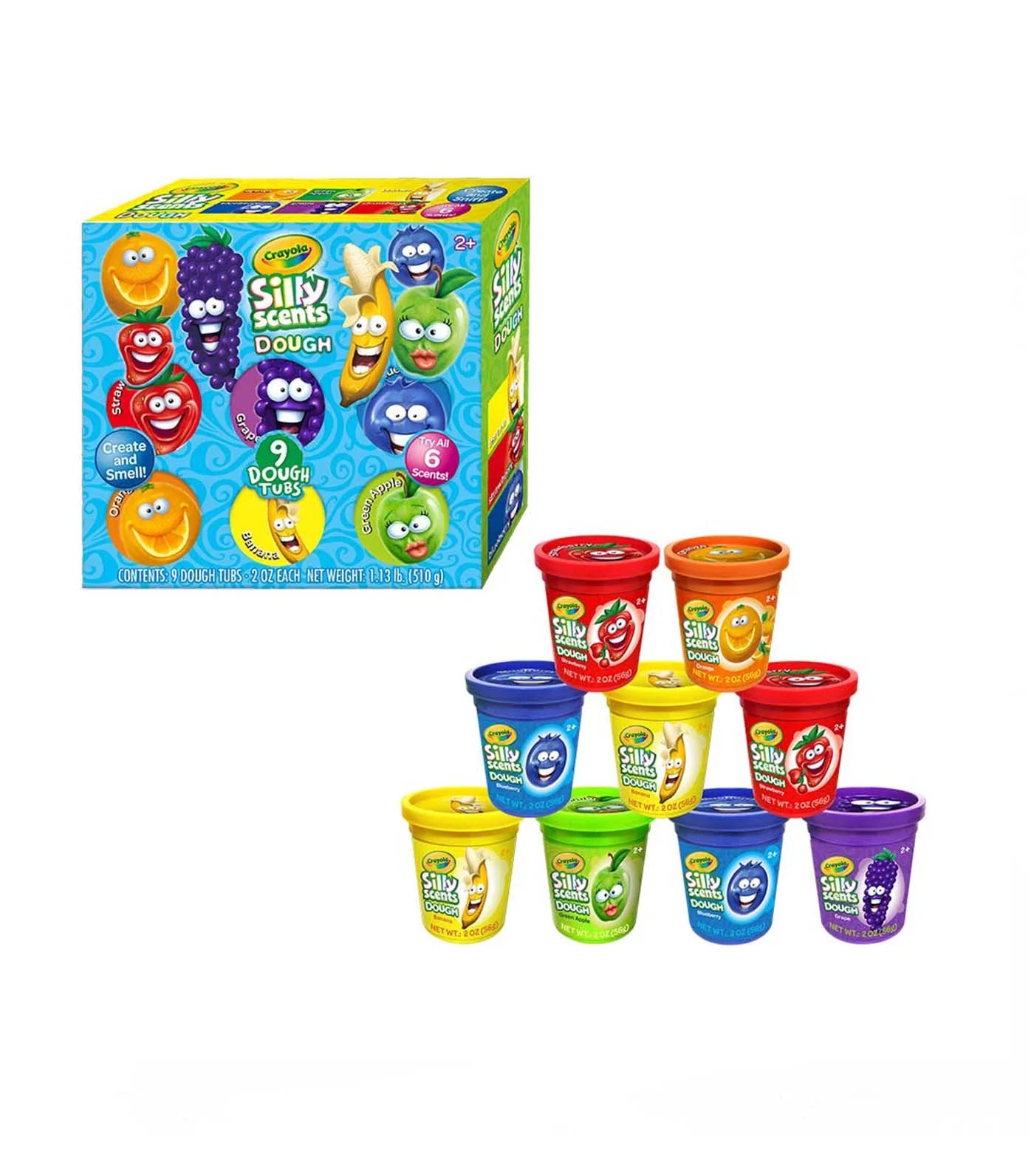 Crayola Silly Scents 9 X 2oz Dough