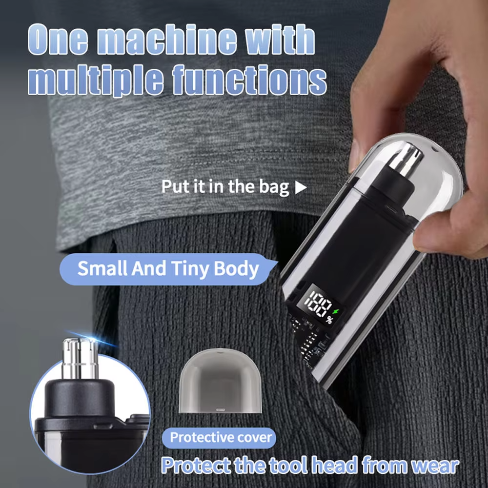 Recortador de Vello Nasal – Recargable y Seguro