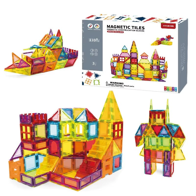 Set Magnético 3D Educativo de 126 Piezas
