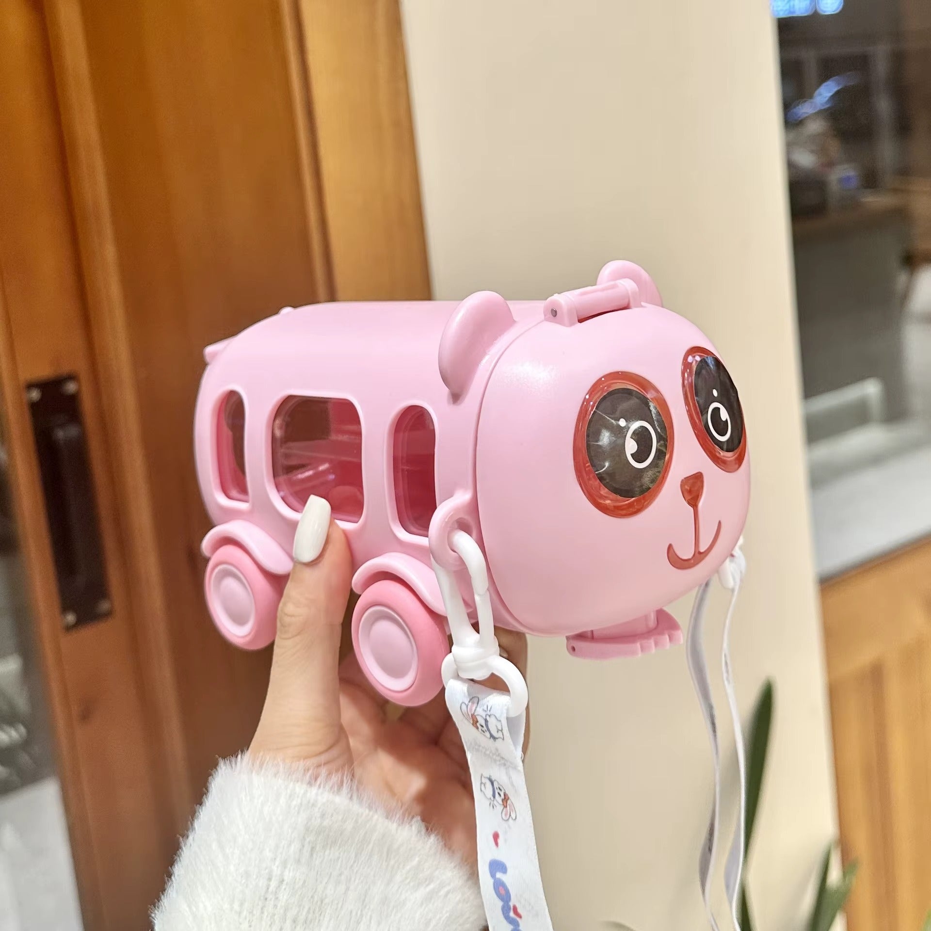 Botella Infantil con Forma de Oso 500ml con Pajilla