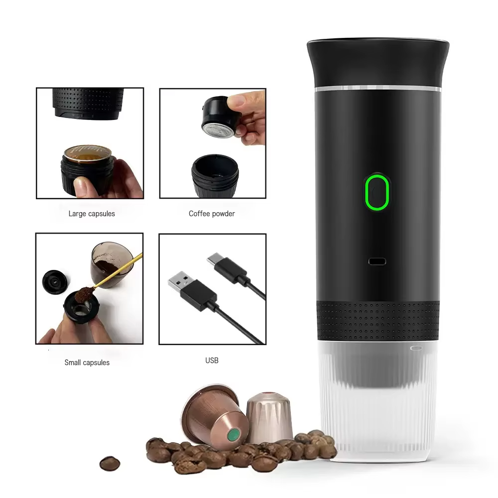 Cafetera Espresso Portátil USB Recargable