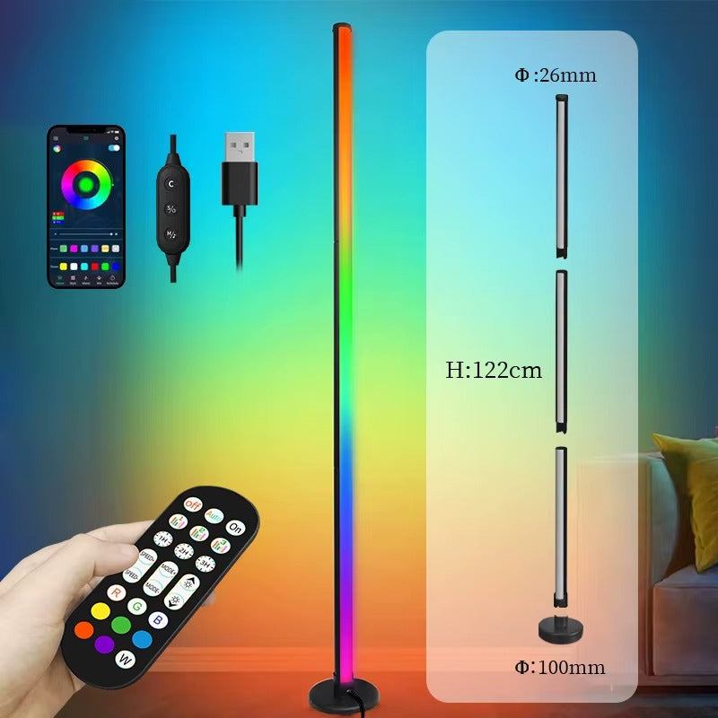 Lámpara LED RGB de Pie con Control Inteligente