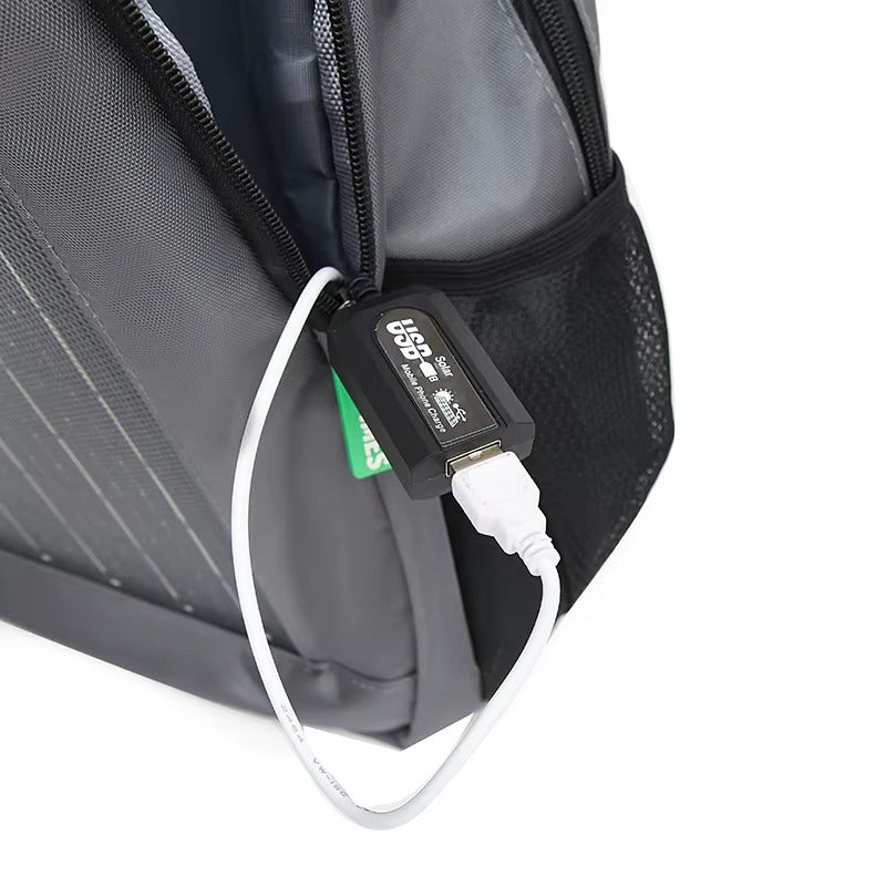 Mochila Solar con Puerto USB para Viajes y Aventuras