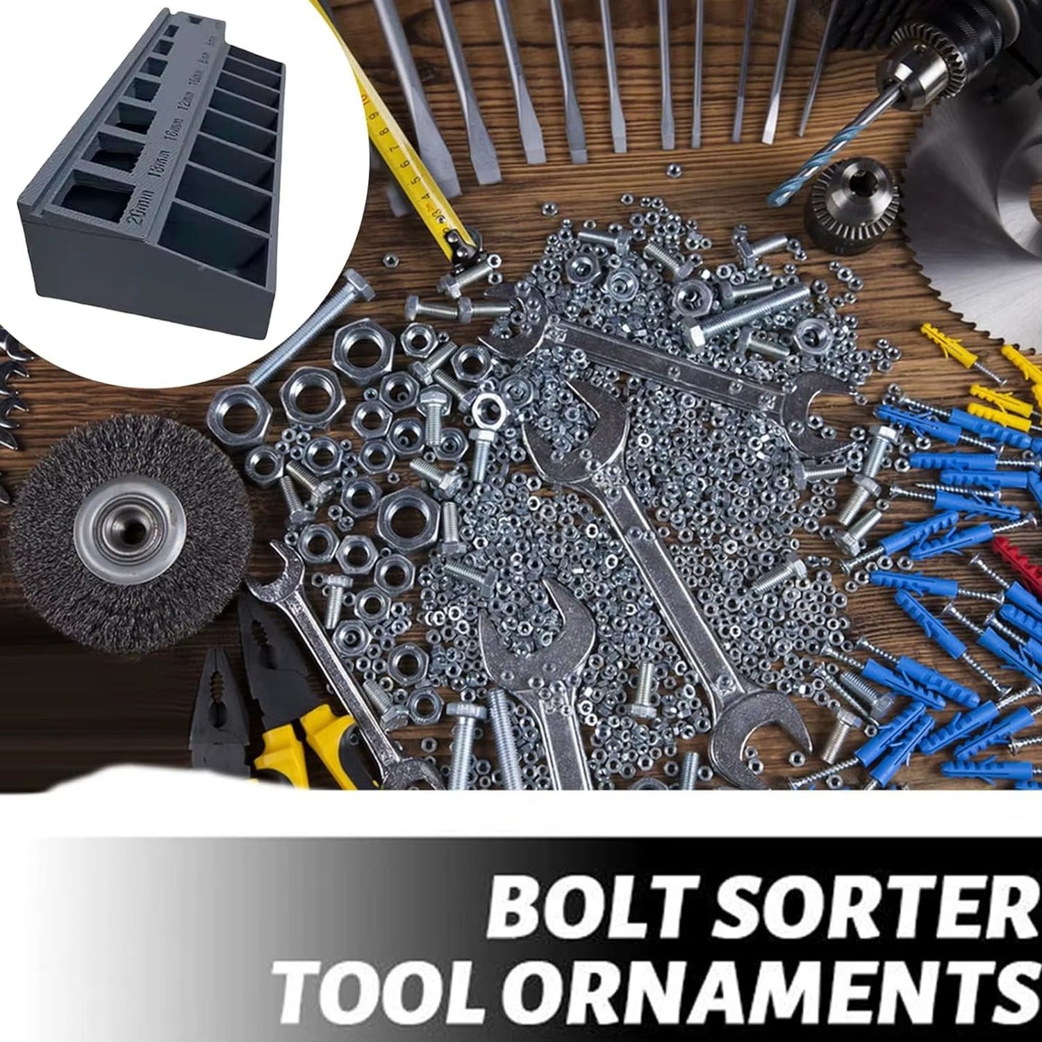 Organizador de tornillos y tuercas