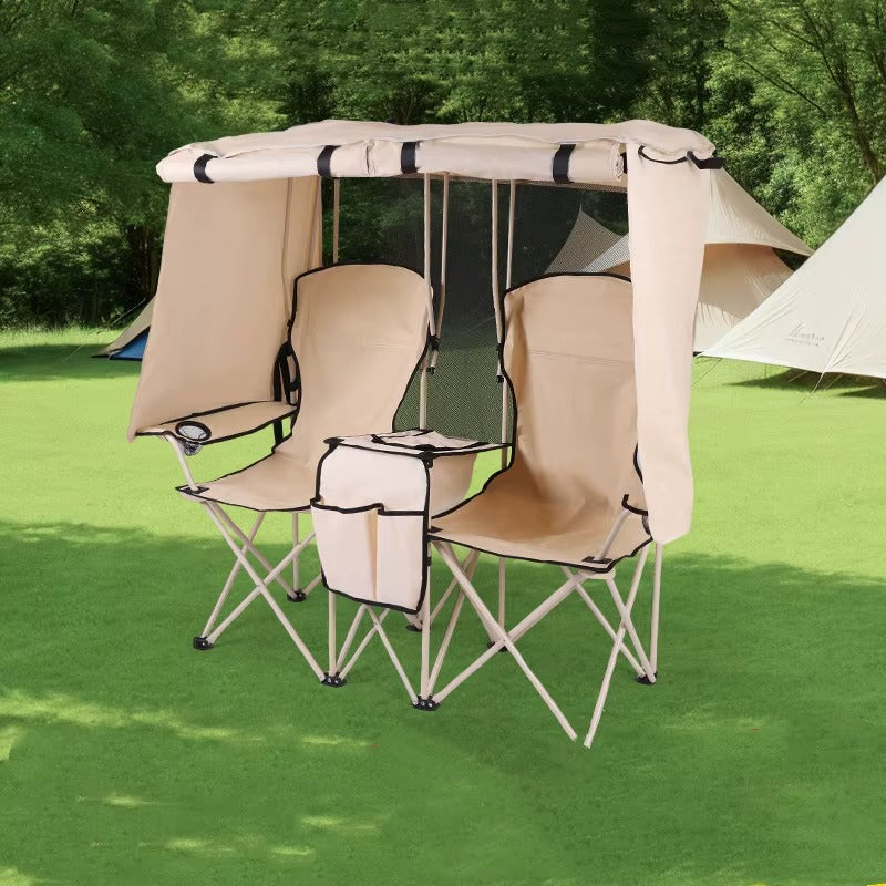 Silla de Playa Plegable Doble – Portátil y Cómoda