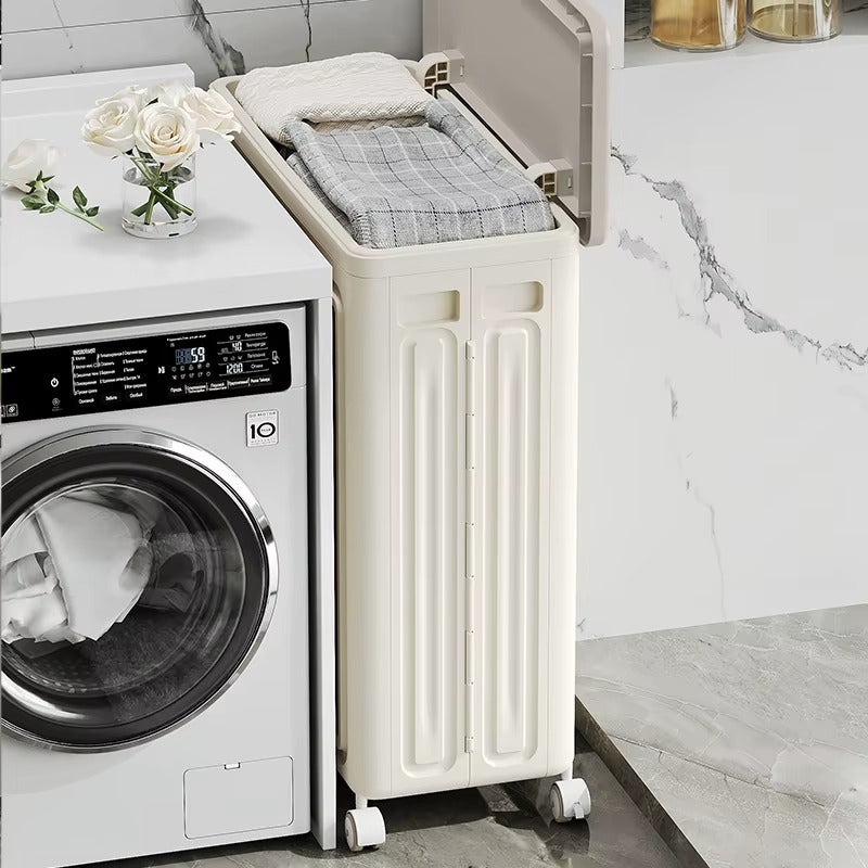 Caja de almacenamiento plegable con rodines