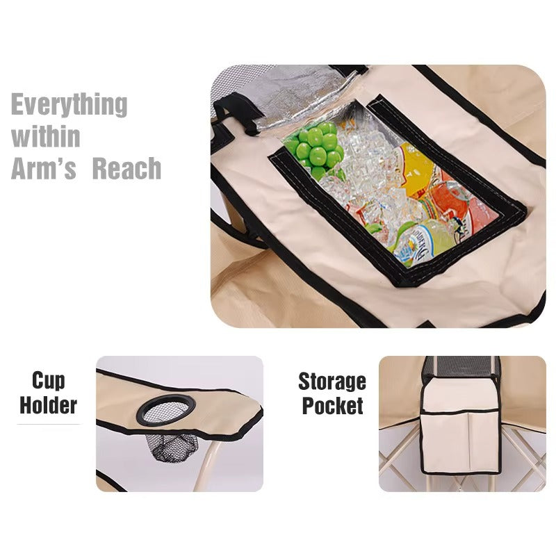 Silla de Playa Plegable Doble – Portátil y Cómoda