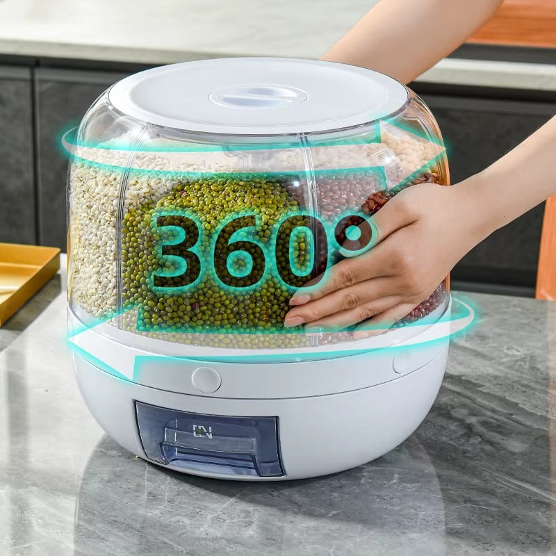 Dispensador Giratorio de Granos 360° para Cocina