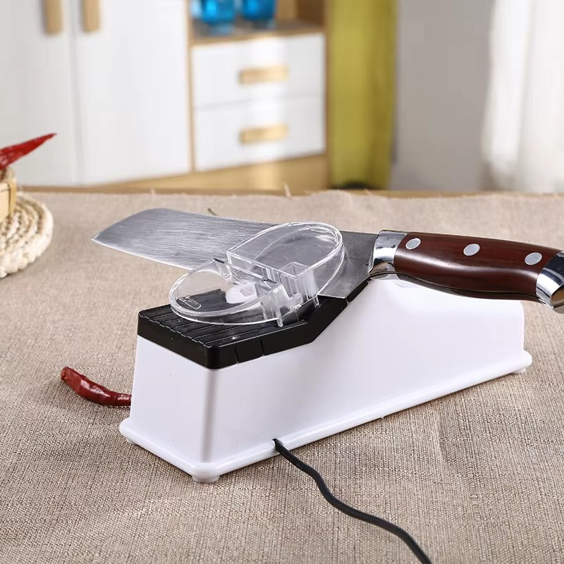 Afilador Eléctrico de Cuchillos Blanco de Alta Precisión