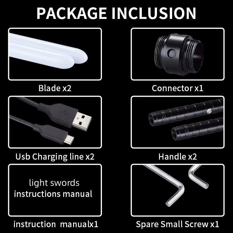 Espadas Luminosas Warwolf – Pack 2 Pcs LED